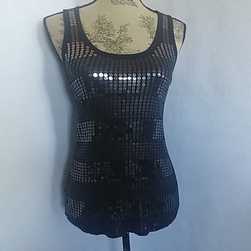 Younique Sequin Ribbed Tank Top
